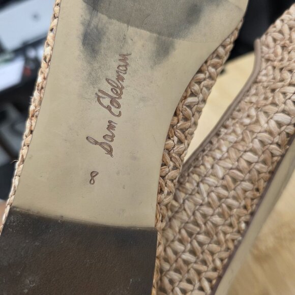 Sam Edelman Wanda Warm Womens Ballet Flats Sz 8 Tan Pointed Toe Slip-On Shoes - Picture 8 of 9